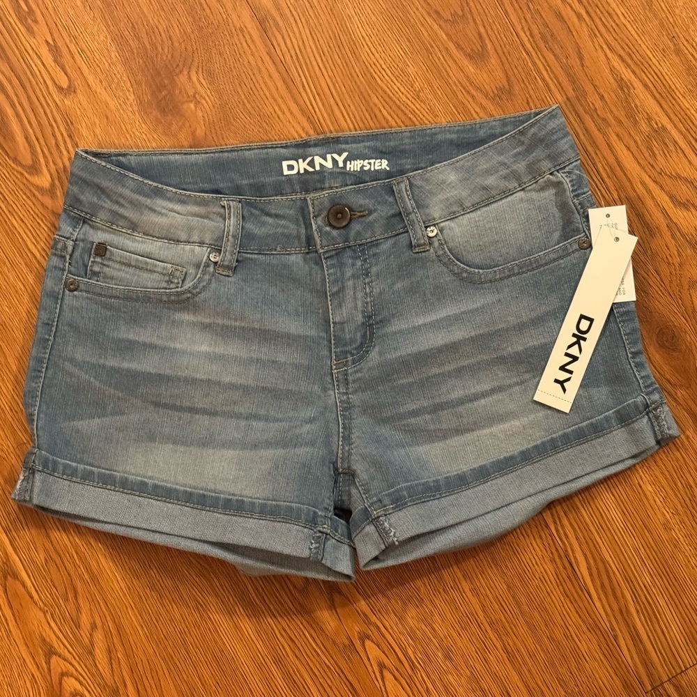 DKNY Girls Blue Denim Shorts
